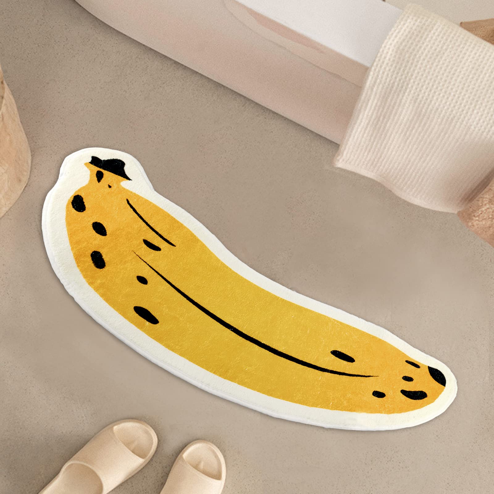 Shaped Rug Fruits Animals Bath Mat Area Rug Non-Slip Bathroom Door Mat for Bedroom Bathroom Kitchen Cartoon Area Rug for Bathroom Soft Bathmat Home Decor