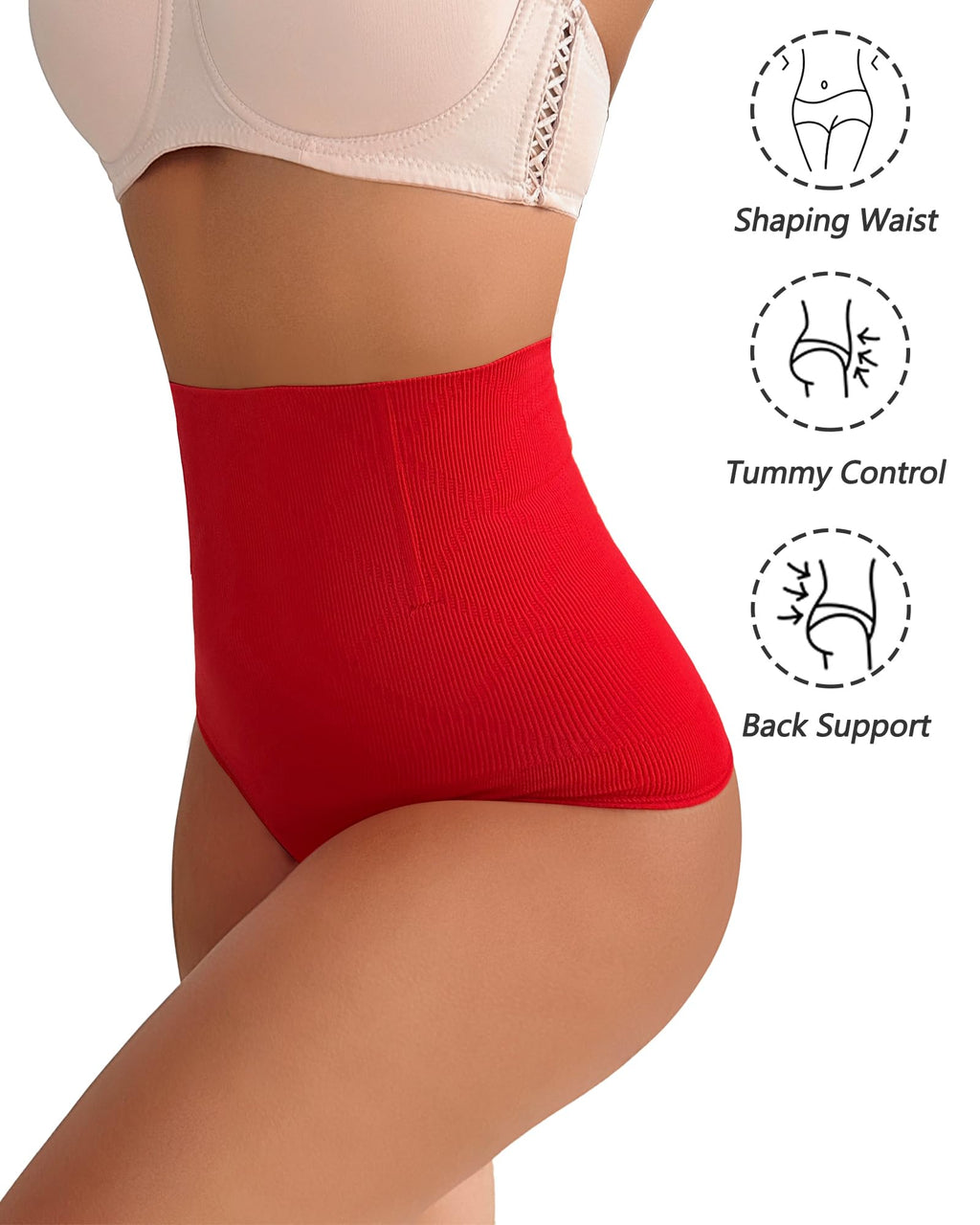Shapewear Thong Shapewear Tummy Control Thong Shapewear for Women Stomach Girdle Thong Body Shaper Seamless Underwear