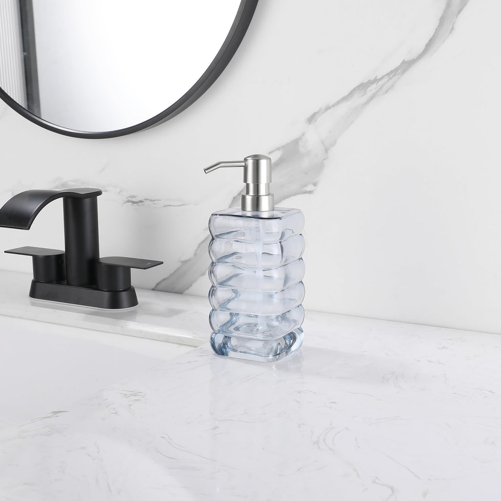 Glass Soap Pump Dispenser, Refillable Soap Dispenser