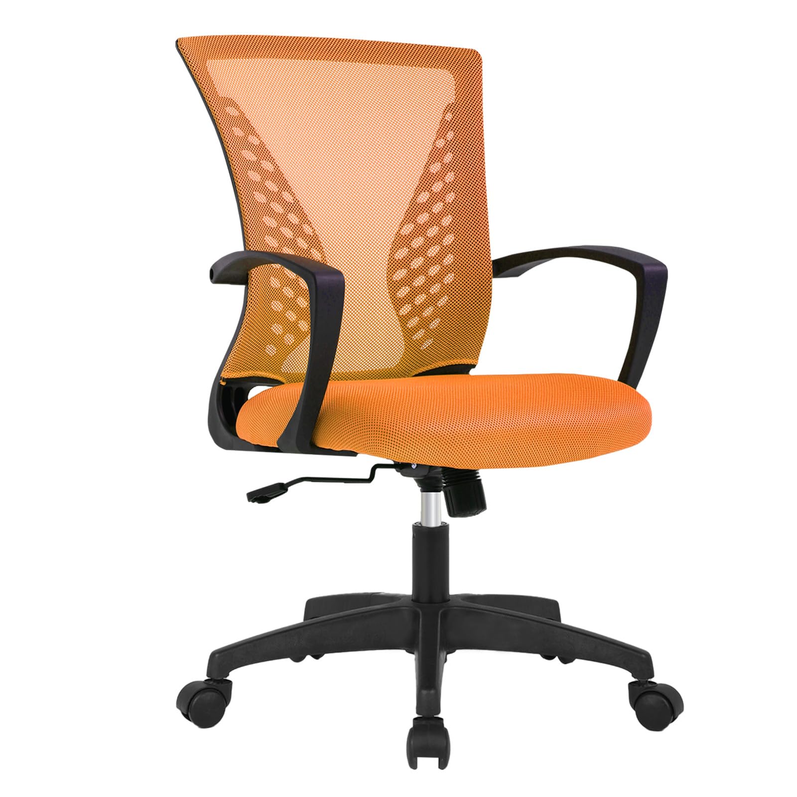 Mesh Desk Chair Ergonomic Computer Chair with Lumbar Support Armrest Mid Back 360 Degree Rolling Swivel Adjustable Height