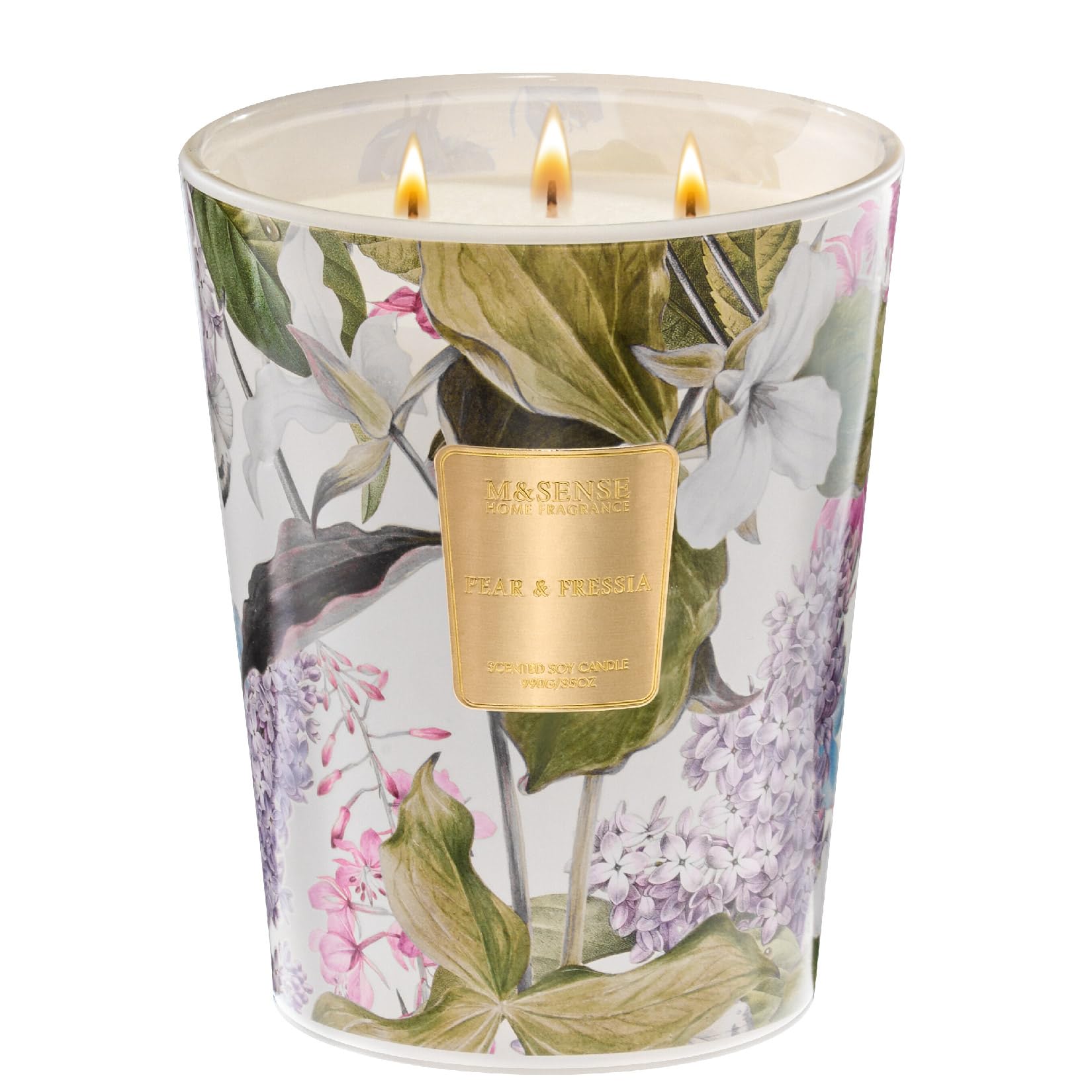 Large Soy Scented Candles, Non Toxic Natural Spring Candles 35oz 150 Hours Long Lasting Slow Burning