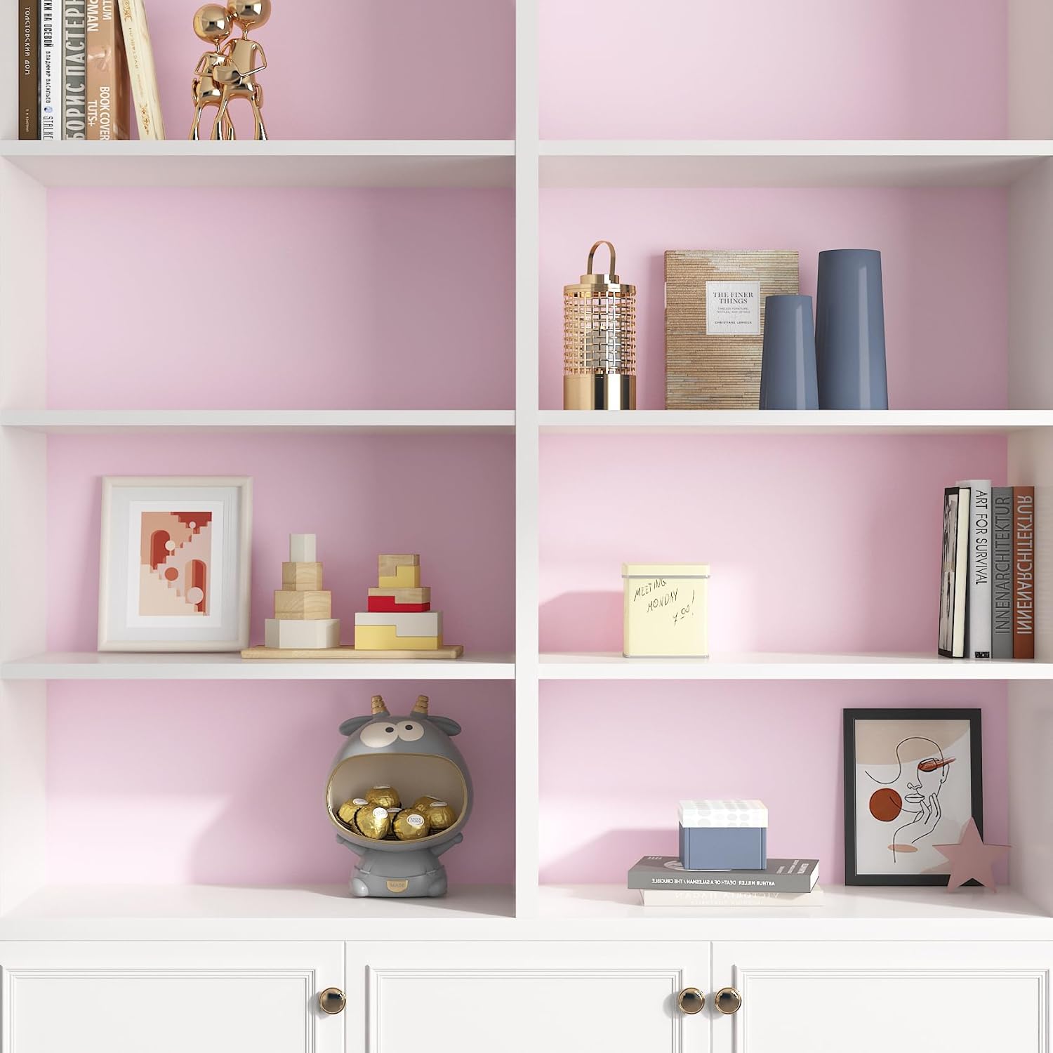 Pink Wallpaper - Pink Peel and Stick Wallpaper l Paper Vinyl Wrap