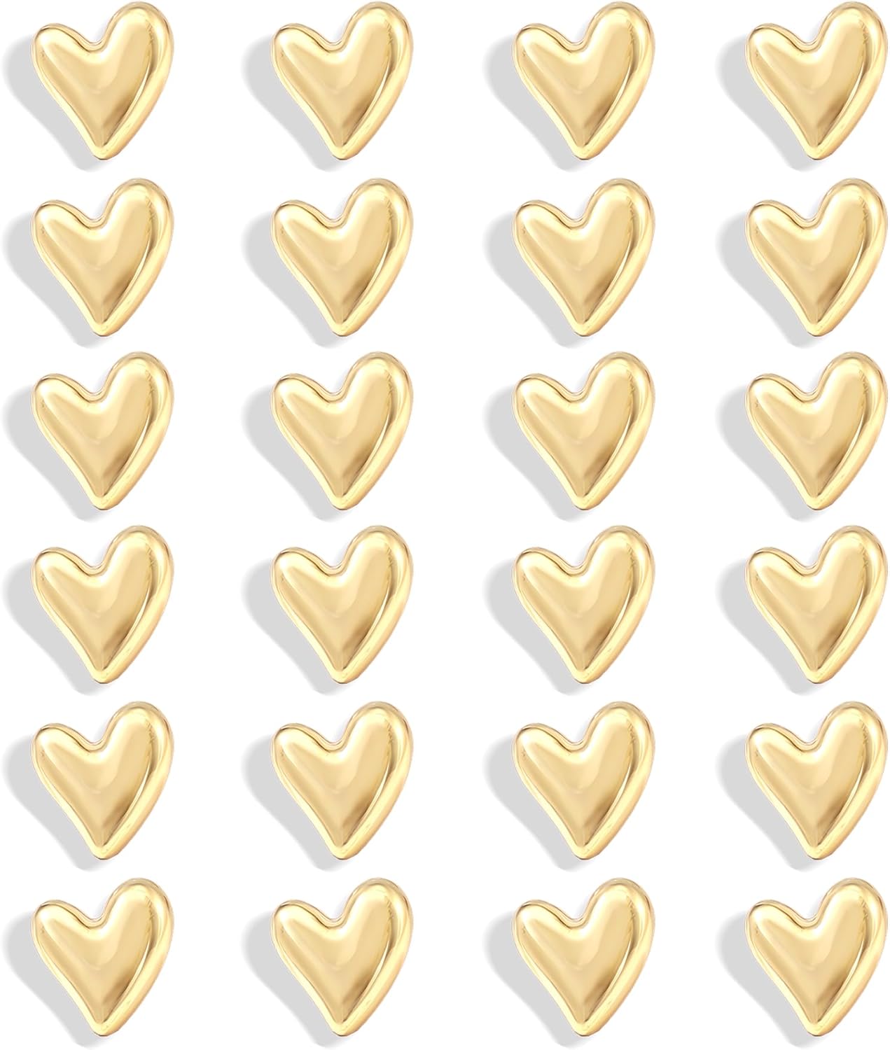 New 24PCS Fridge Magnets Cute Love Heart Refrigerator Magnets, Decorative Magnets