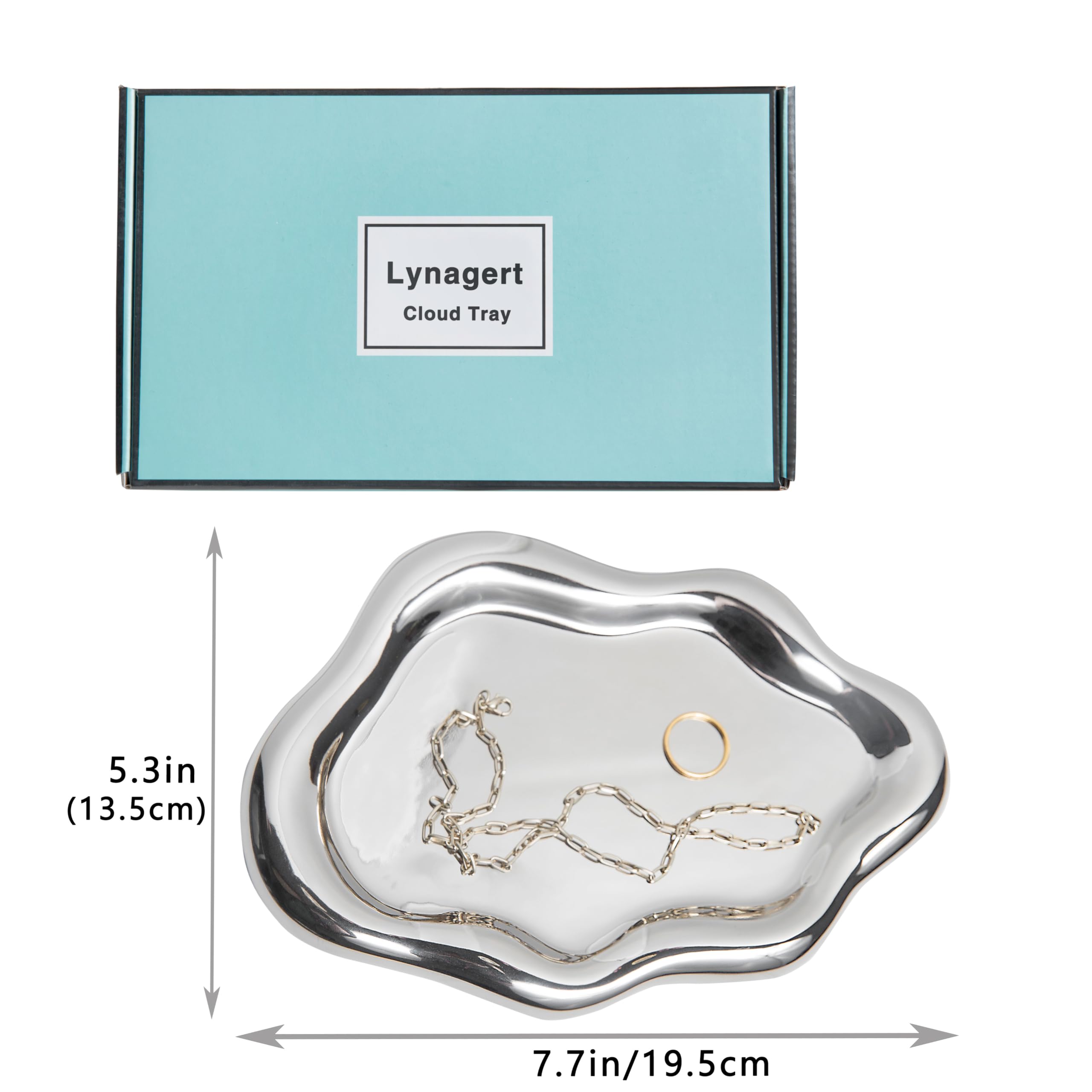 Cloud Trinket Dish, Chubby Jewelry Tray, Ceramic Jewelry Ring Trinket Dish for Rings Earrings Necklace Organizer