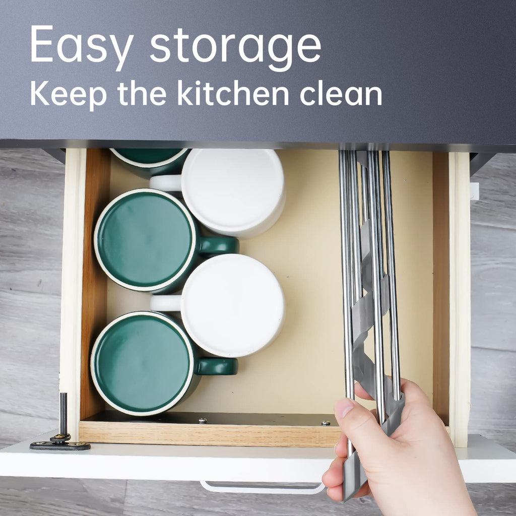 Triangle Foldable Dish Drying Rack, Small Roll-Up - Stainless Steel Over Sink Drainer for Kitchen Sink Corner, Rustproof