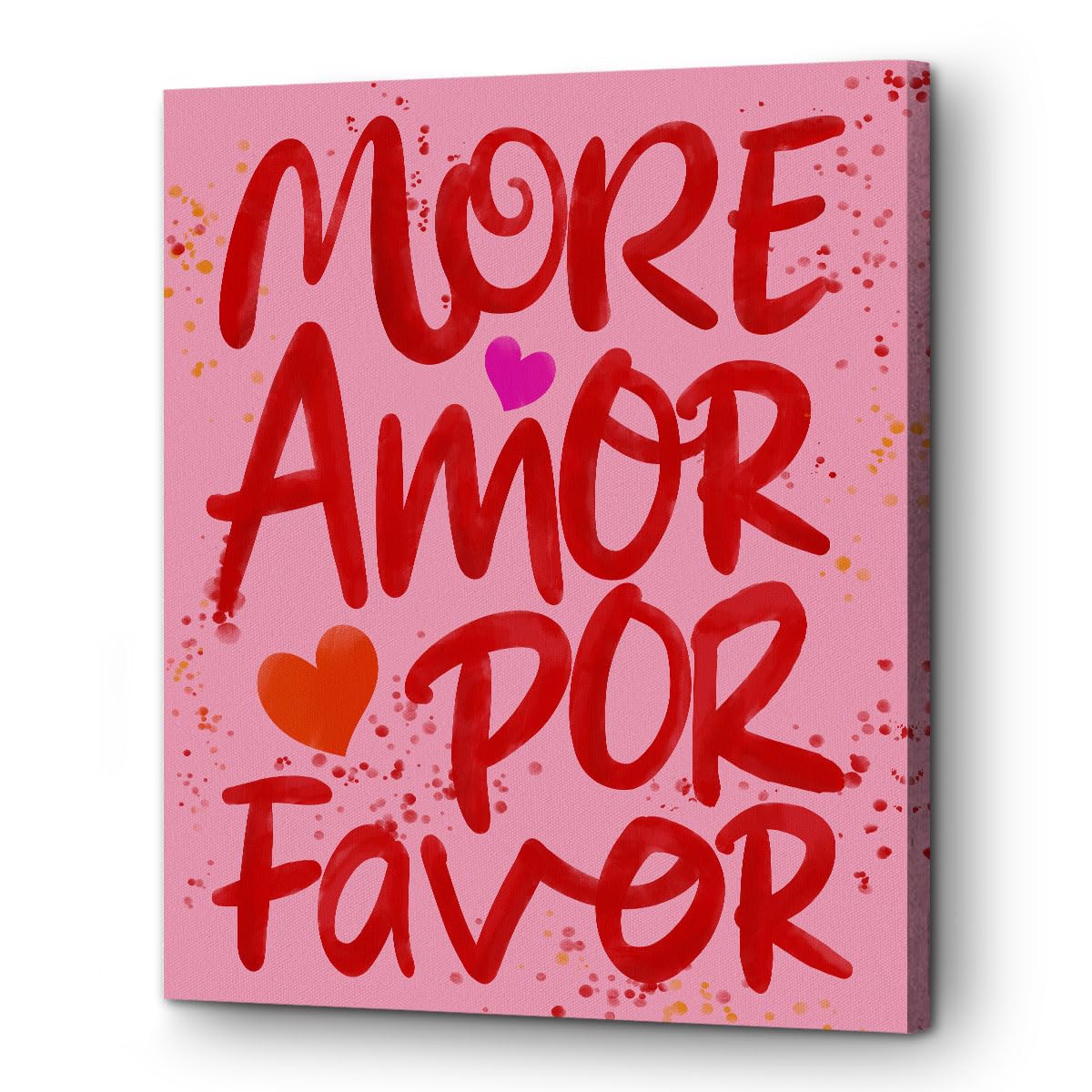 Love Quote Framed Preppy Canvas Wall Art Aesthetic Poster