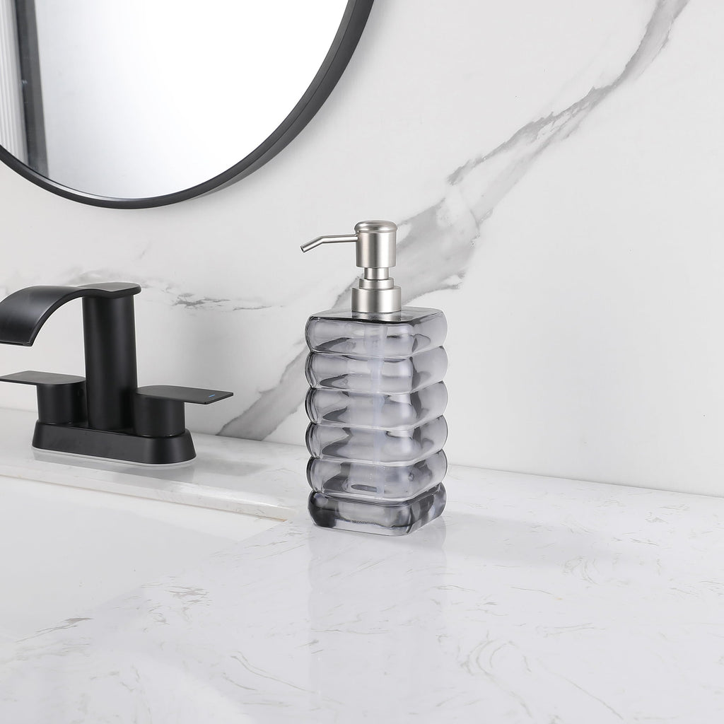 Glass Soap Pump Dispenser, Refillable Soap Dispenser