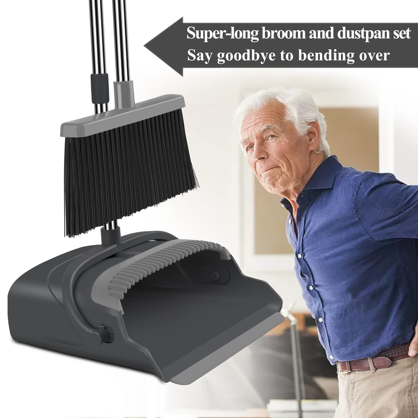 Indoor&Outdoor Broom and Dustpan Set