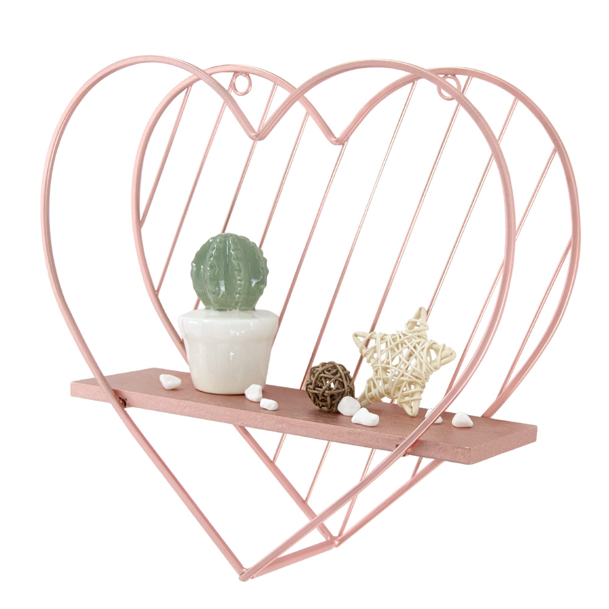 Heart-Shaped Floating Shelf â€?Funky Wall Organizer for Trinkets, Aesthetic Room Decor