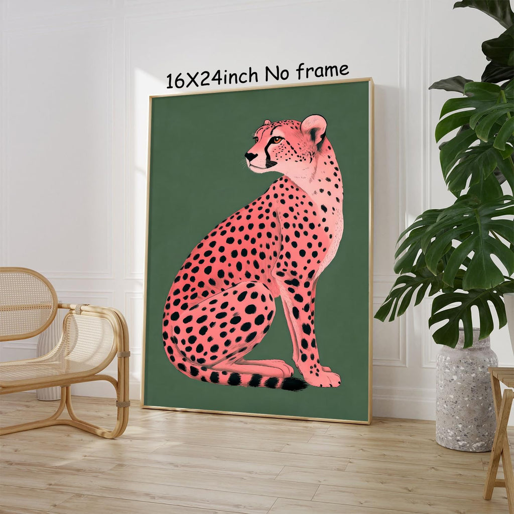 Wall Aesthetic Art - Animal Pictures Wall Decor Trendy Animal Art 16x24in Unframed