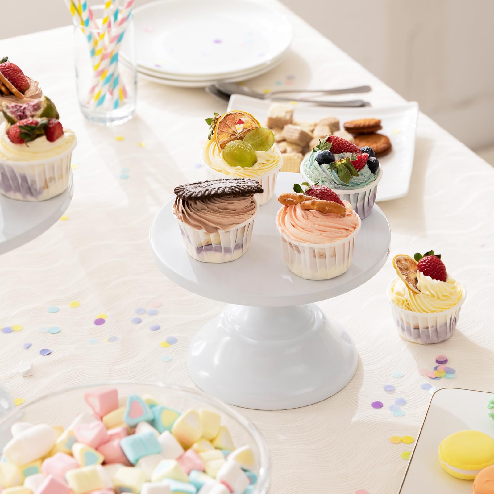 Cake Stand, Cake Stand Set Disc Diameter 8" 10" 12", Perfect Dessert Table Display Set, 3 Pcs