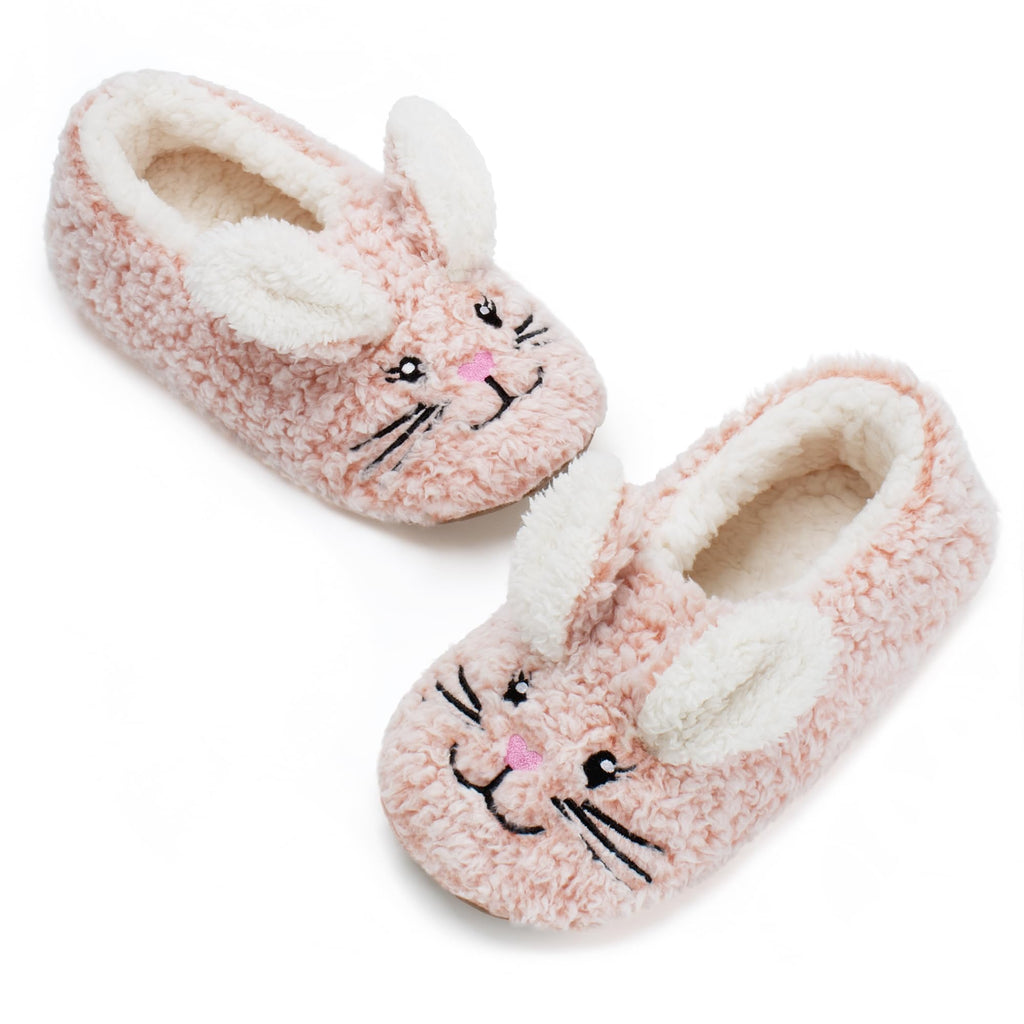 Cute Animal House Slippers - Fuzzy Warm Bedroom Slipper Socks Non-Slip Grippers