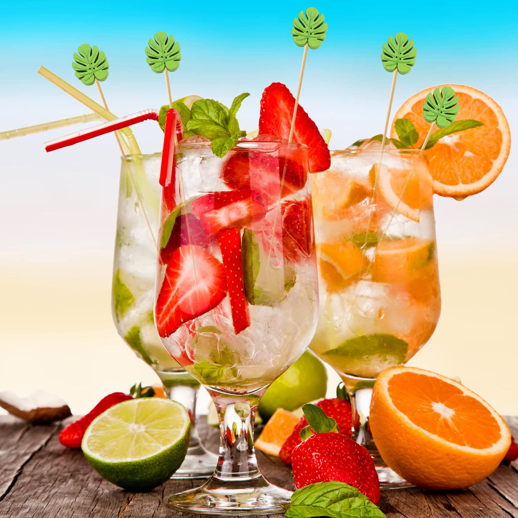 Tulip Cocktail Picks â€?Bamboo Toothpicks for Appetizers, Summer Party Skewers, Disposable Food Sticks 200 Pcs