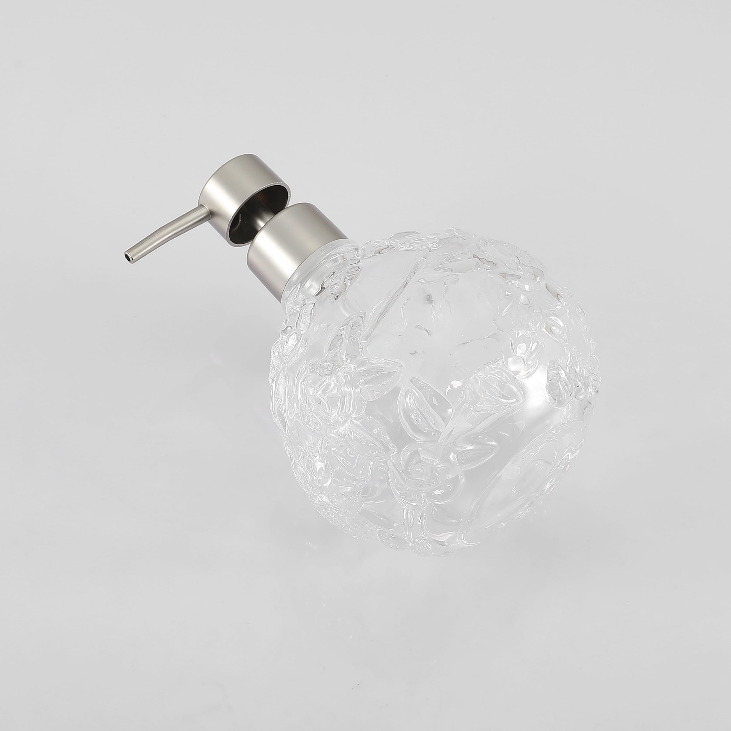 Glass Soap Pump Dispenser, Refillable Soap Dispenser