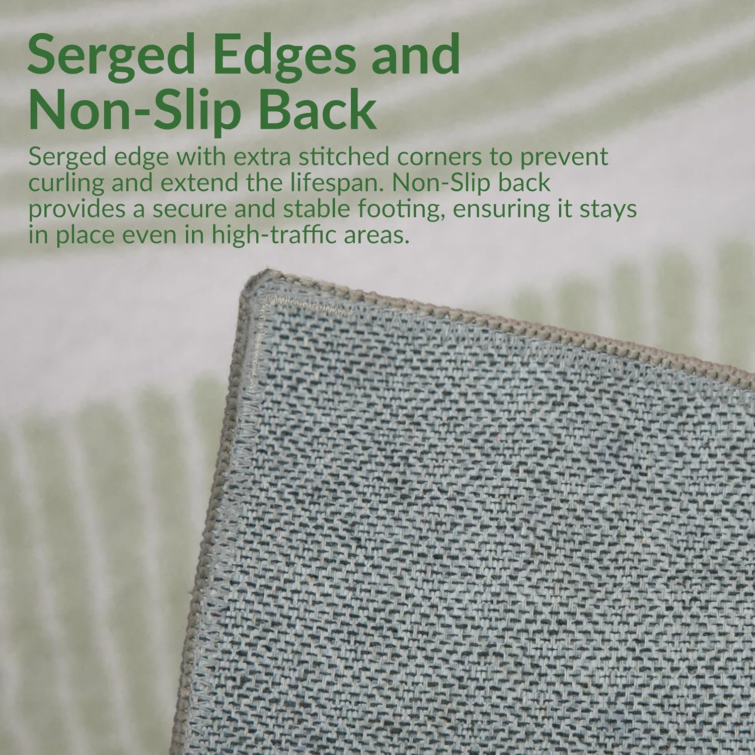 Zen Garden Area Rug - Ultra Soft Area Rug, Non Slip, Stain Resistant Living Room Rug, Washable Area Rugs for Living Room, Rugs for Bedroom