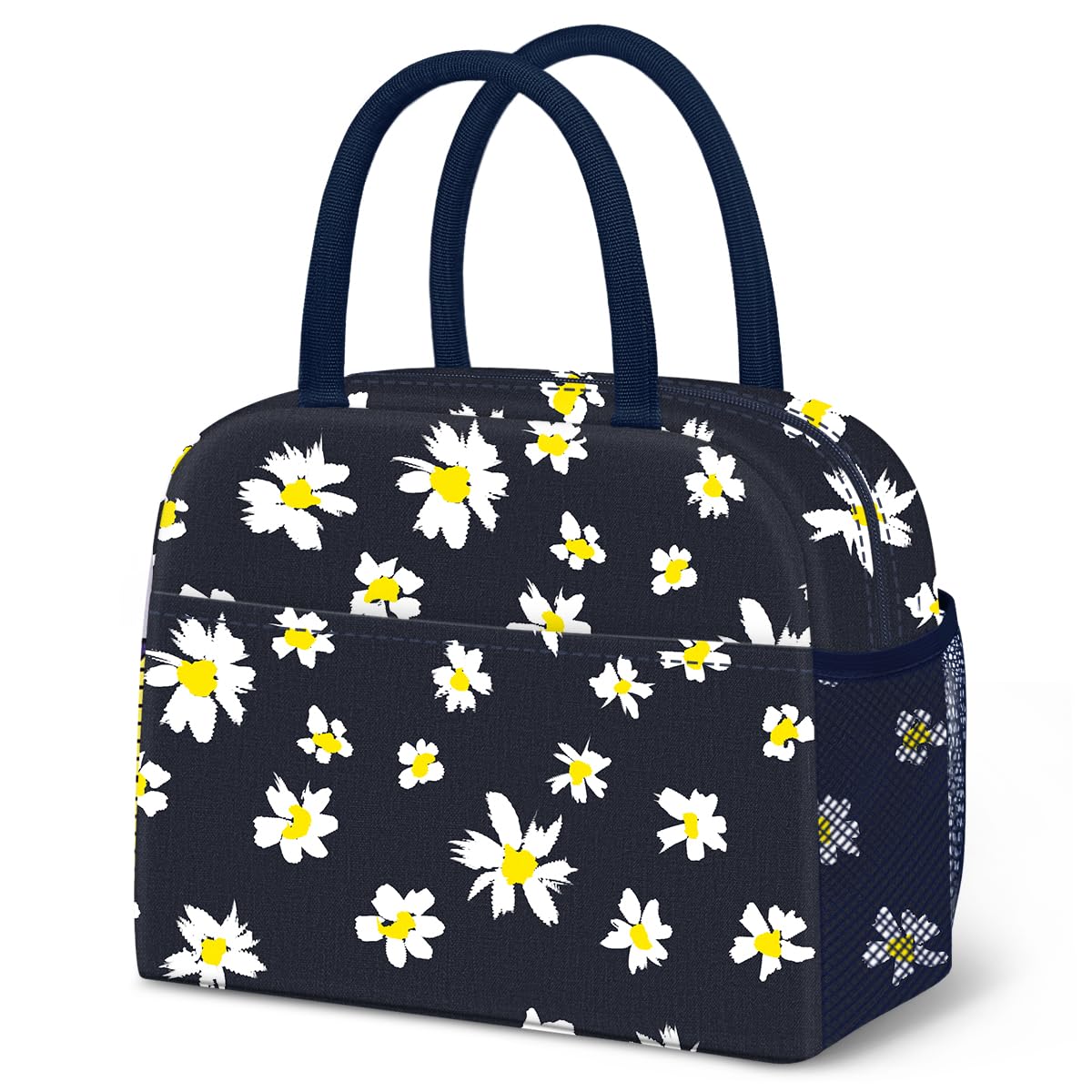 Reusable Insulated Lunch Tote Bag,Leakproof Food Handbags Case High Capacity