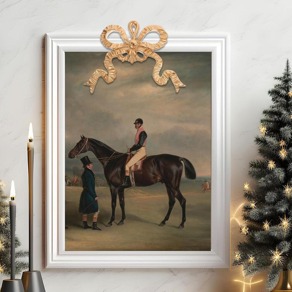 Bowknot Decoration Wall Hanging Resin Bow-knot Wall Art Pendant Photo Frame Bowknot Ornament for Furniture Wall Decor Bedroom