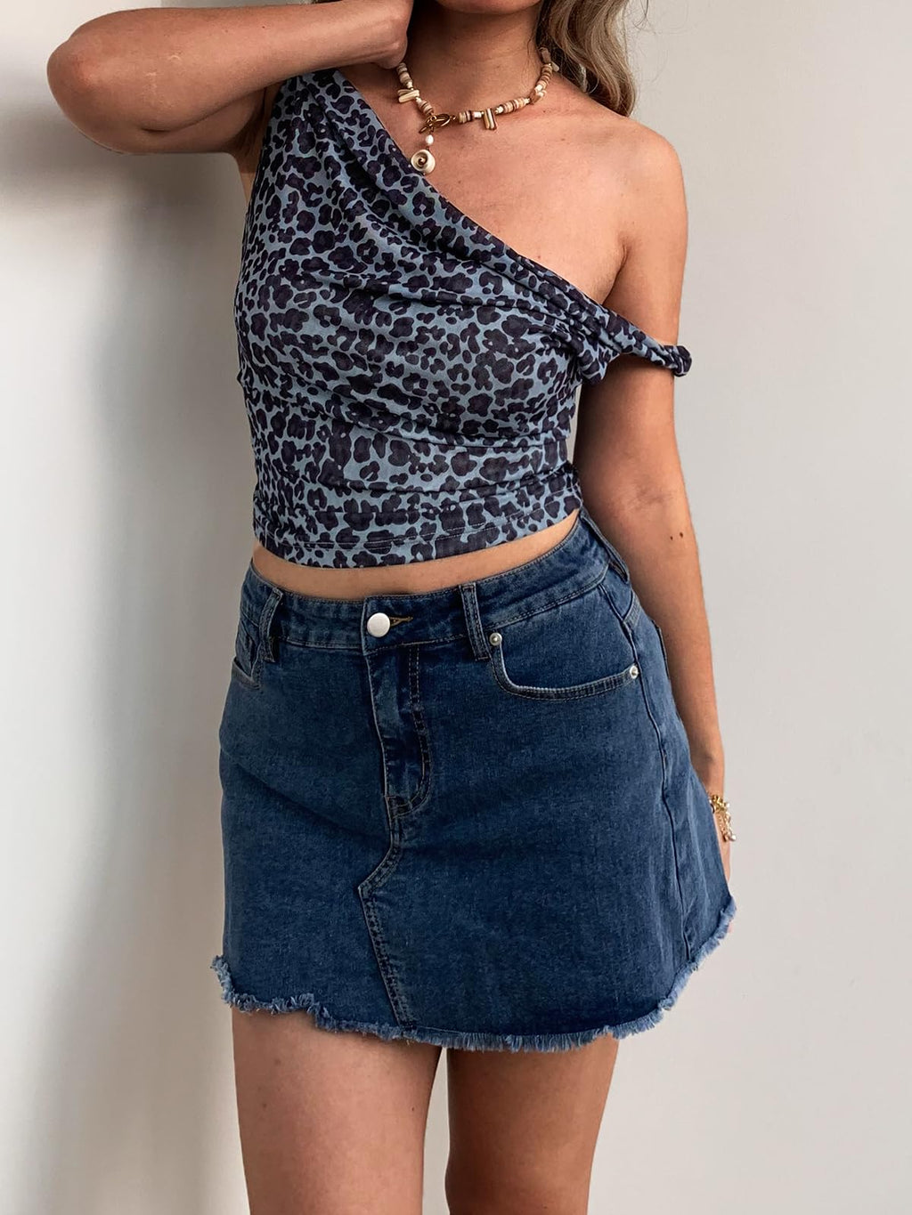 Women's Off The Shoulder Top Sleeveless Twist Strap Slim Fit Tie-Dyed Stretchy Tank Top Y2K Casual T Shirts