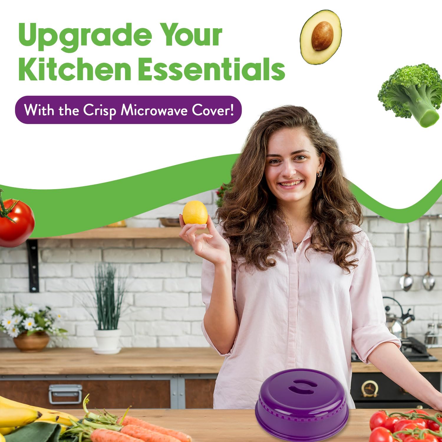 Crisp Pink Microwave Splatter Cover