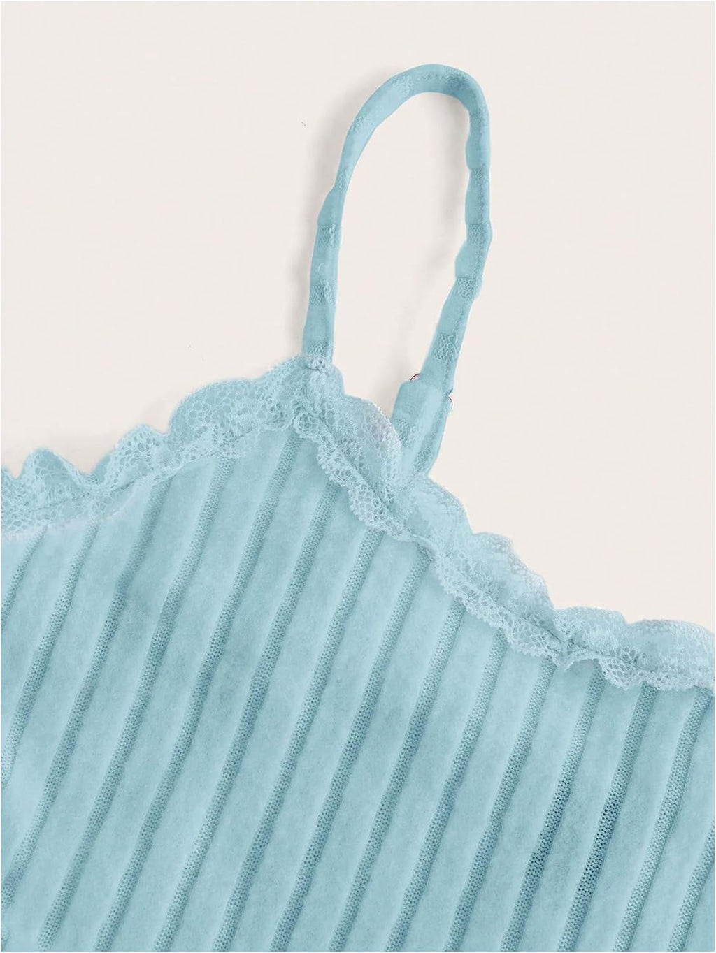 Women's 2 Piece Outfit Ribbed Knit Cute Camisole and Mini Shorts Set