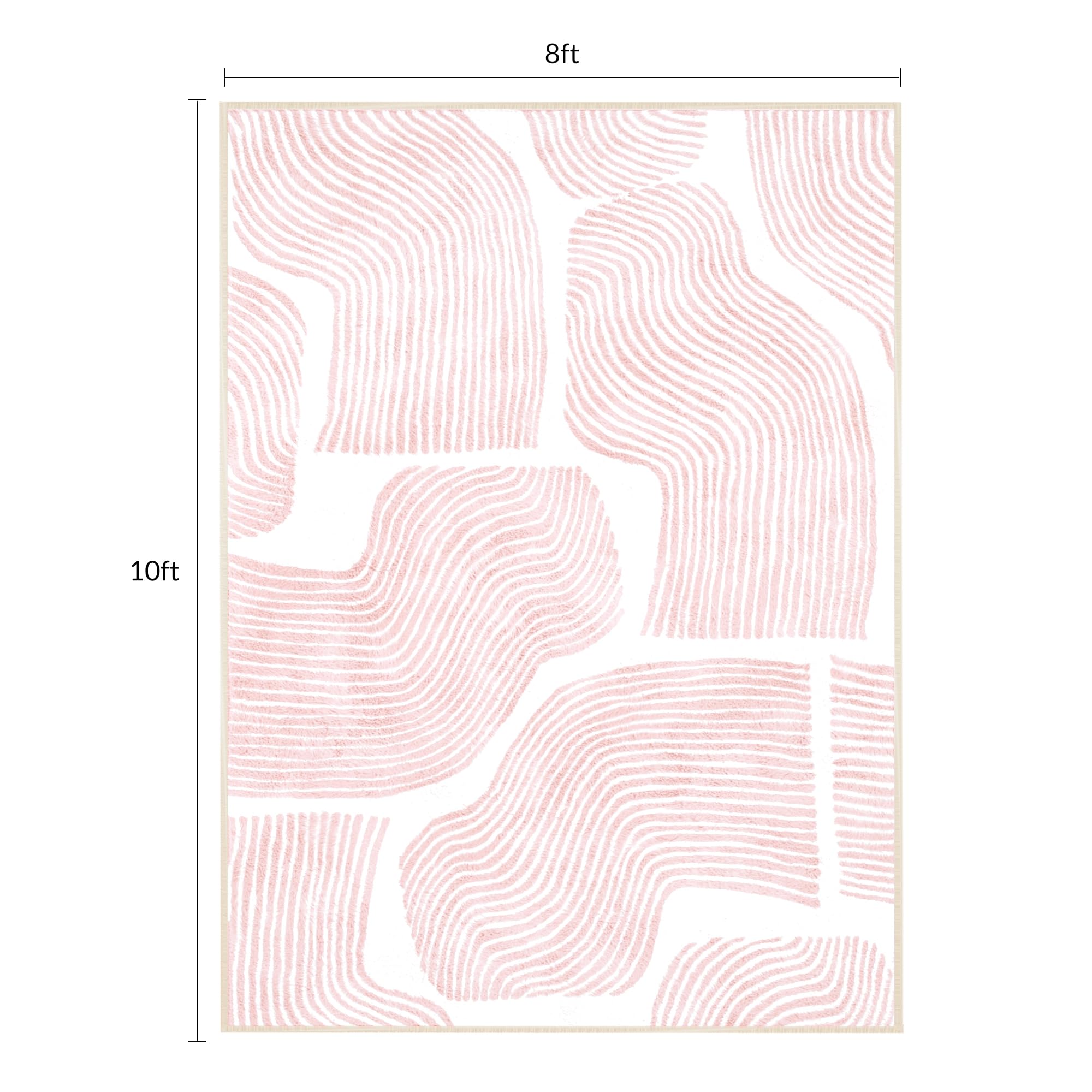 Zen Garden Area Rug - Ultra Soft Area Rug, Non Slip, Stain Resistant Living Room Rug, Washable Area Rugs for Living Room, Rugs for Bedroom