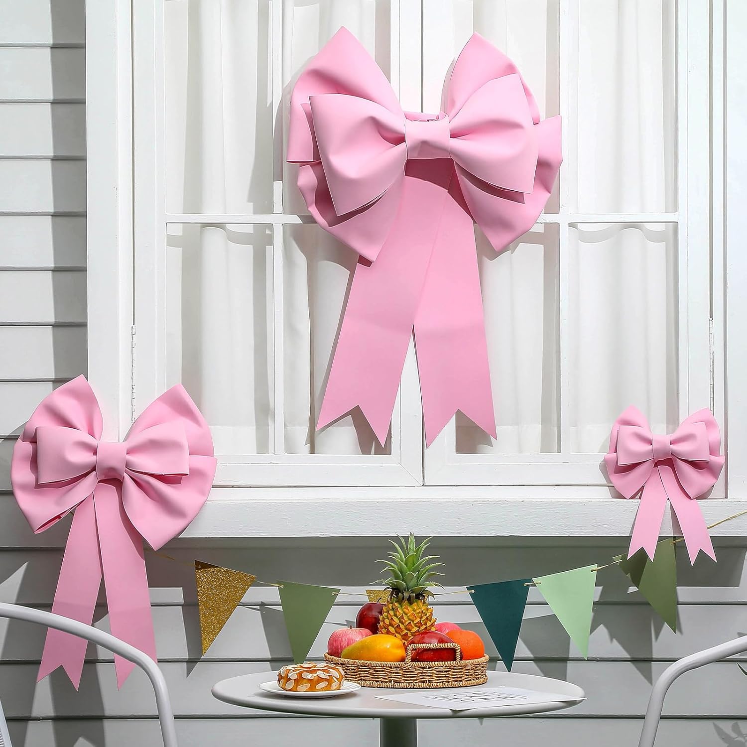 Pink Big Bow Large Bows for Decoration 12 Inch 20 Inch 30 Inch 3D Decor Bows