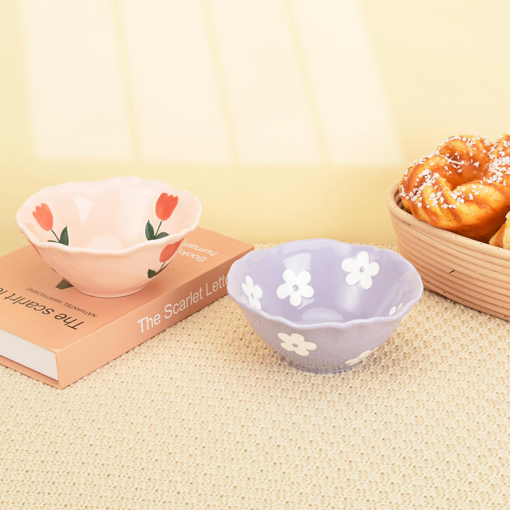 Ceramic Floral Cute Bowl