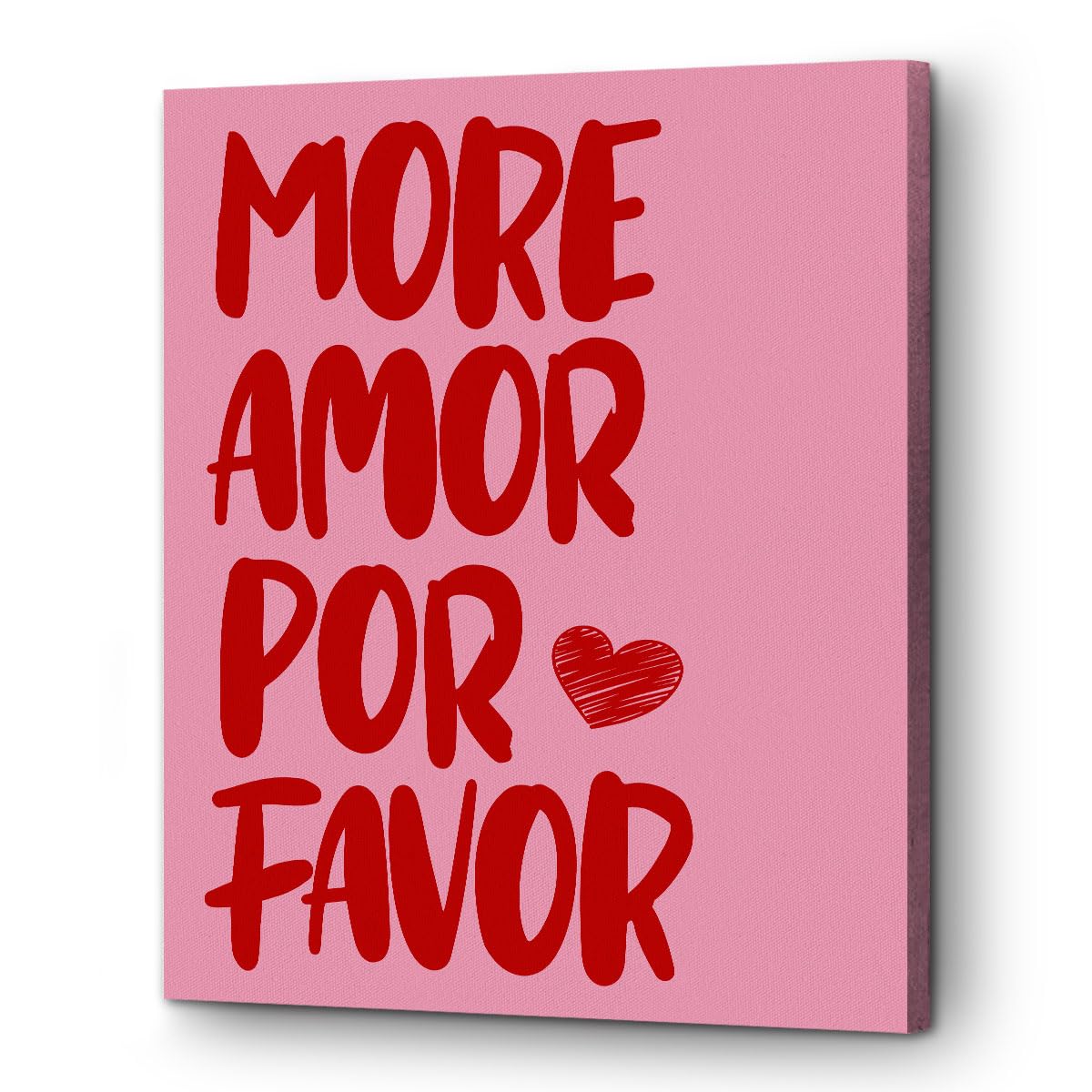 Love Quote Framed Preppy Canvas Wall Art Aesthetic Poster