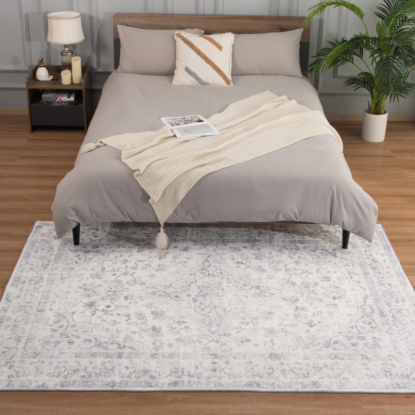 Non Slip Machine Washable Large Living Room Rug