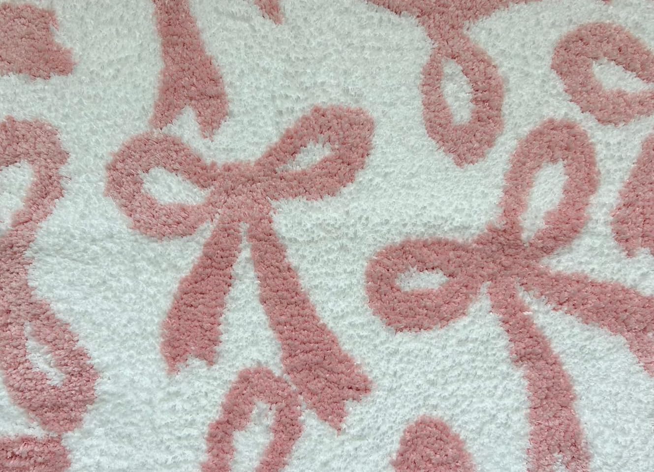 Coquette Bow Rug - Bow Shaped bathmat - Handmade & Premium- 30in (75cm) - Bathroom - Designer Rugs - Aesthetic Room Decor