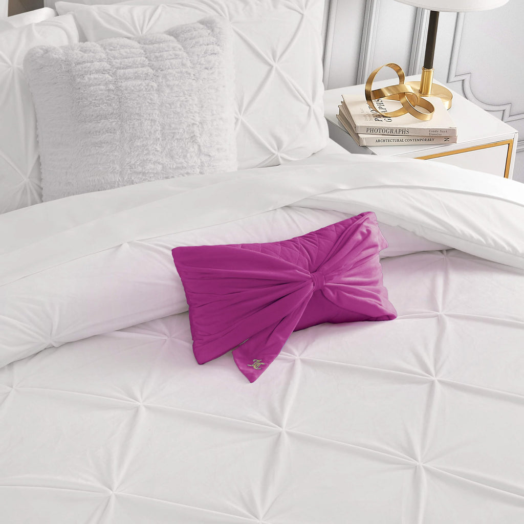 Juicy Couture Rectangle 1-Piece Living Room and Bedroom Décor, Decorative Accent, Premium Reversible Throw Pillow