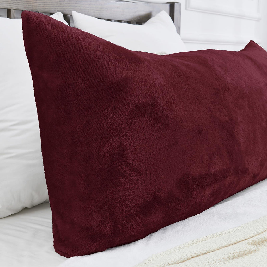 Faux Fur Pillow Cases Set of 2, Luxury Ultra Soft Fuzzy Pillowcases, Fluffy Plush Velvet Pillow Covers with Zipper, Cozy Warmth and No Shedding