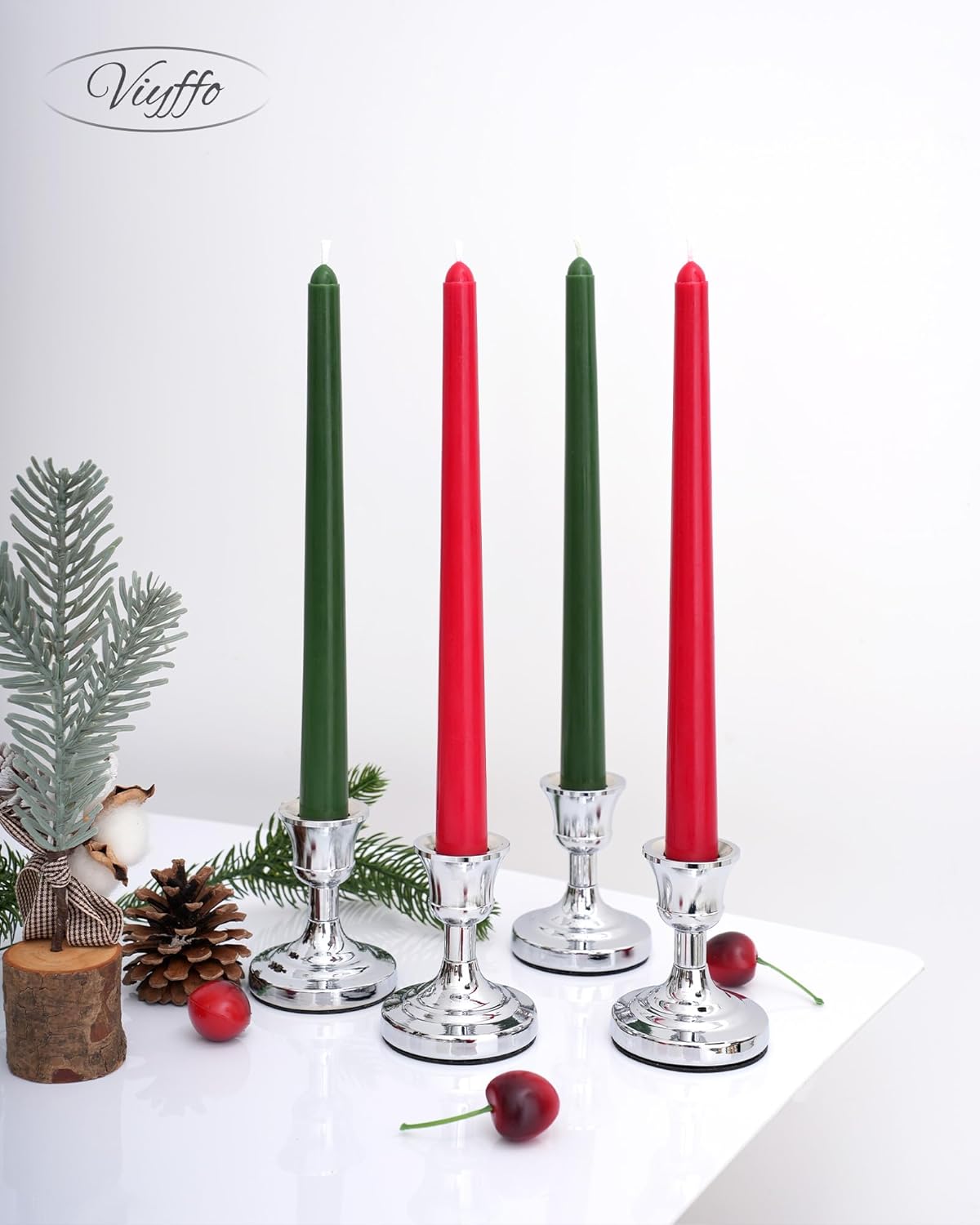 Taper Candles Unscented Smokeless Long Tall Tapered Candle for Candlesticks SticksHome Decor Dinner