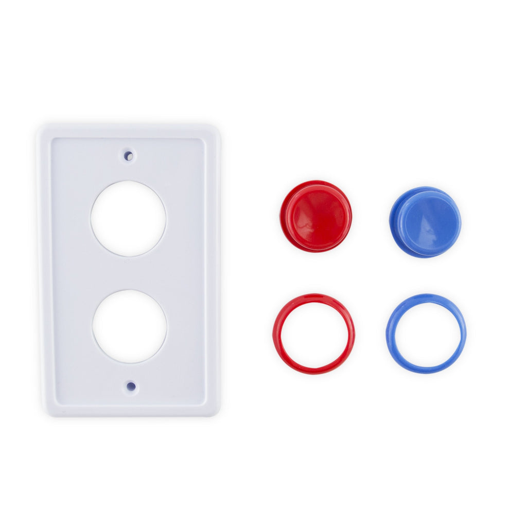 Faceplate Replacement Arcade Light Switch Plate Cover, Single Switch, 1-Gang Standard Size Rocker Wall Plate, Game Room Decorator, Kid Bedroom Wallplate