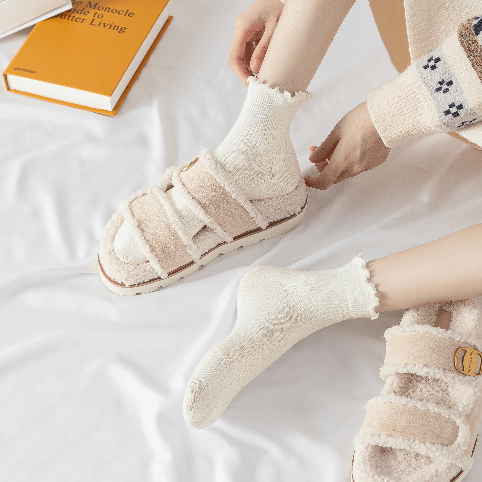 Ruffle Socks Women, Cute Ruffle Ankle Socks