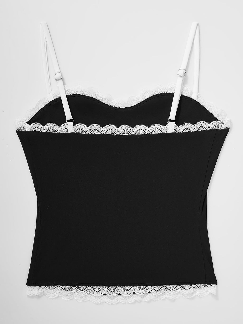 Lace Tank Tops for Women Sexy Double Lined Y2K Going Out Basic Cami Shirt