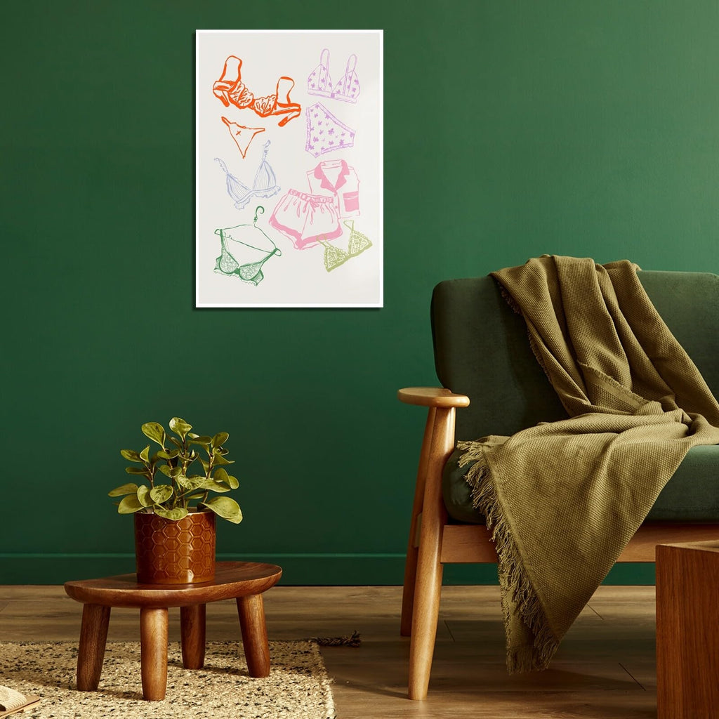 Ocean Inspired Aesthetic Print Coquette Wall Art Fun and Cute Decor