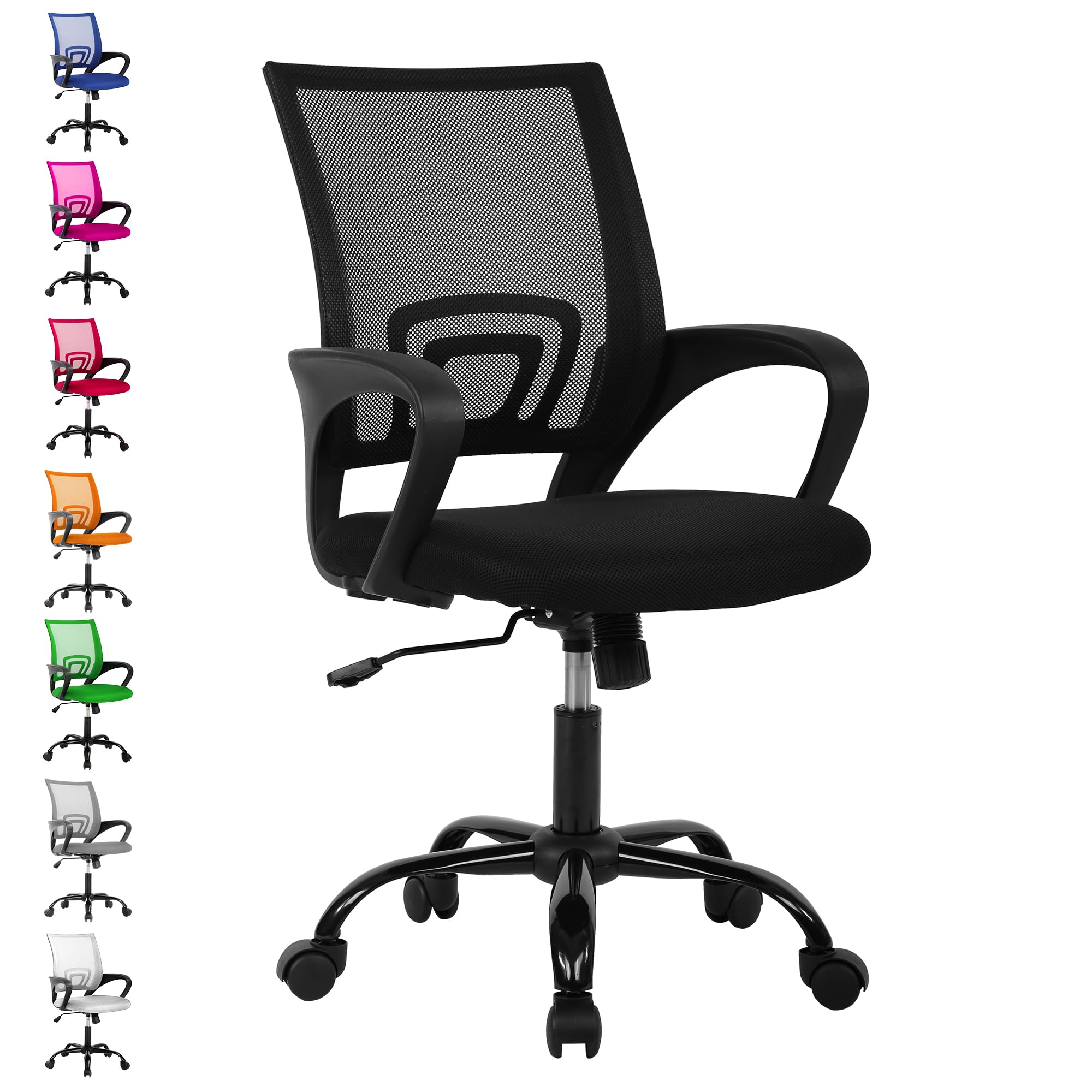 Comfortable Adjustable Mesh Office Chair with Lumbar Support