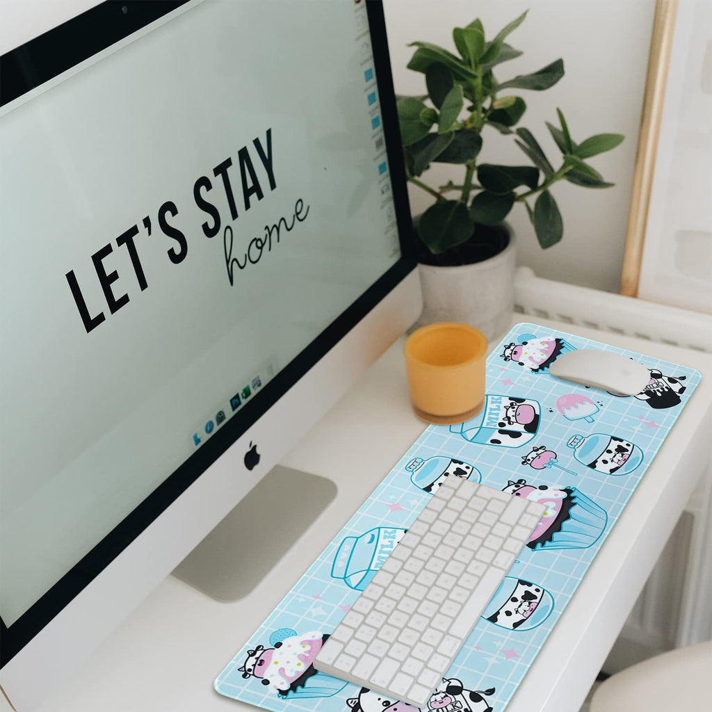 Kawaii Gaming Mouse Pad for Desk, Extended Large 31.5 X 11.8 Inch