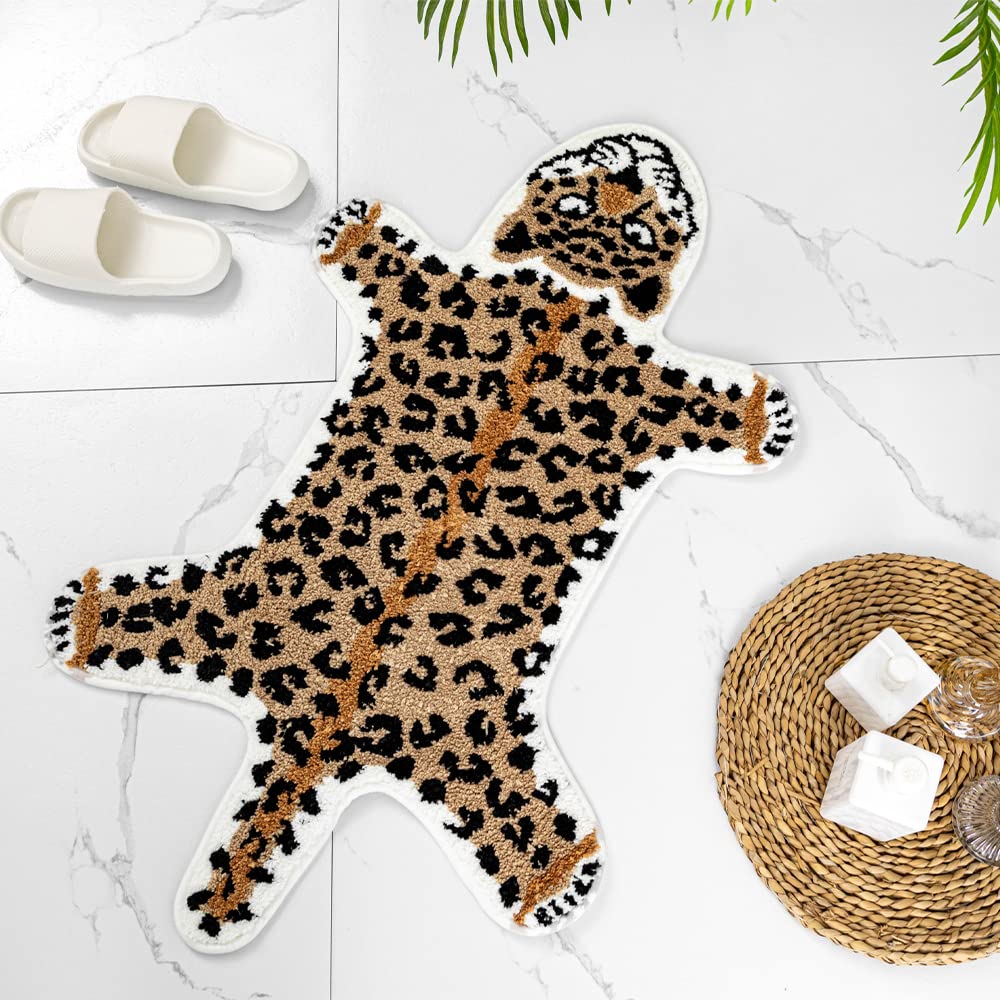Shaped Rug Fruits Animals Bath Mat Area Rug Non-Slip Bathroom Door Mat for Bedroom Bathroom Kitchen Cartoon Area Rug for Bathroom Soft Bathmat Home Decor