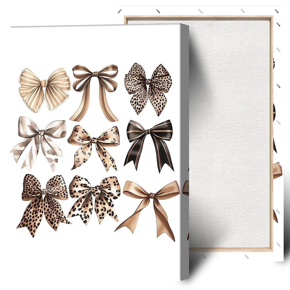 Trendy Pink Bow Disco Ball Posters White Cherry Canvas Wall Art Funky Coquette Bow Ribbon Preppy Aesthetic Prints Painting