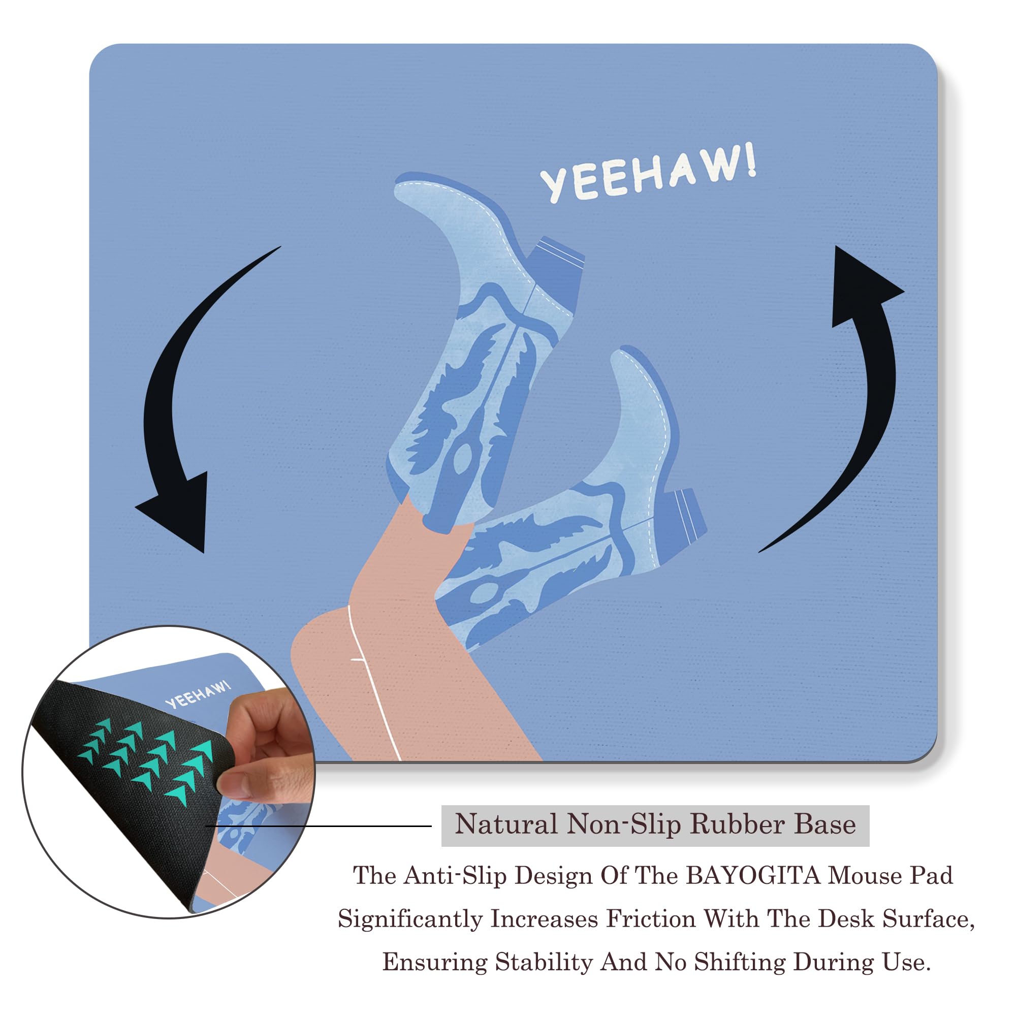 Coquette Mouse Pad, 9.5x8 Inches