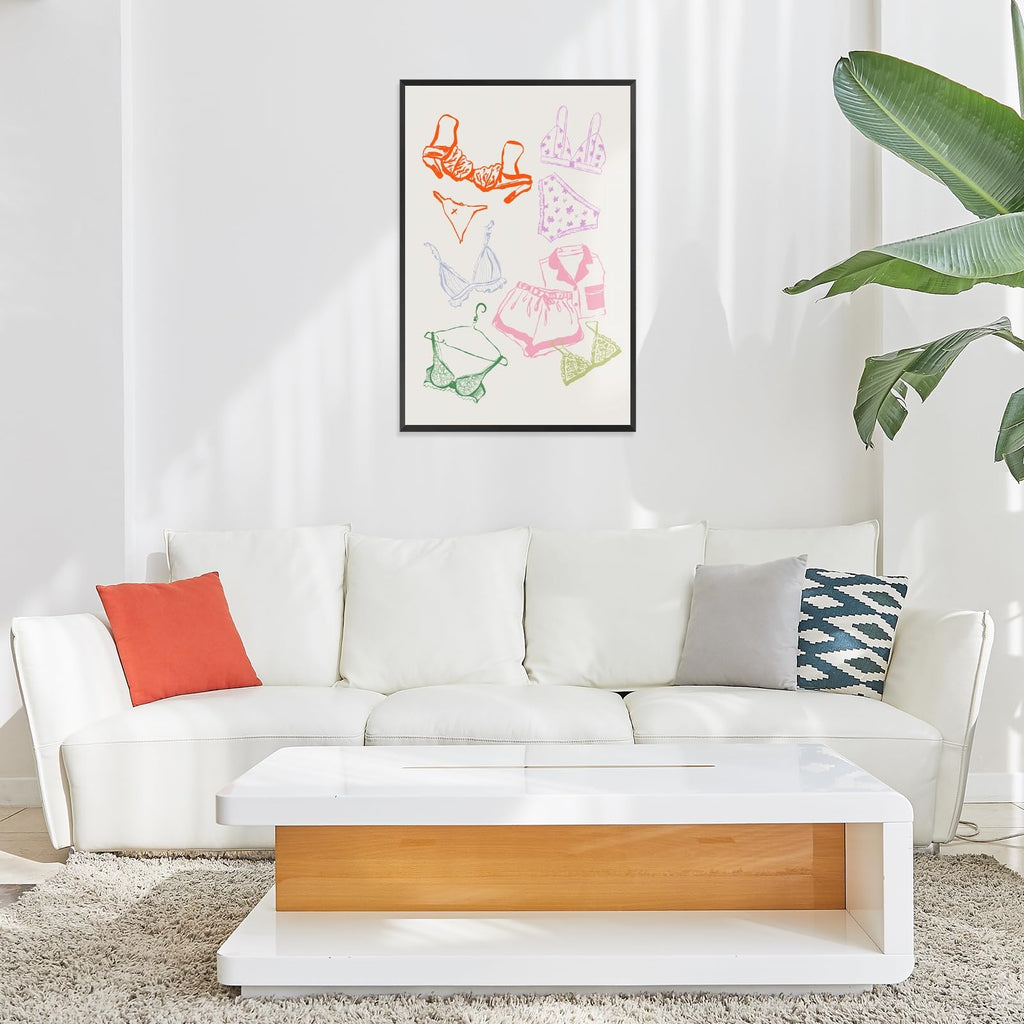 Ocean Inspired Aesthetic Print Coquette Wall Art Fun and Cute Decor