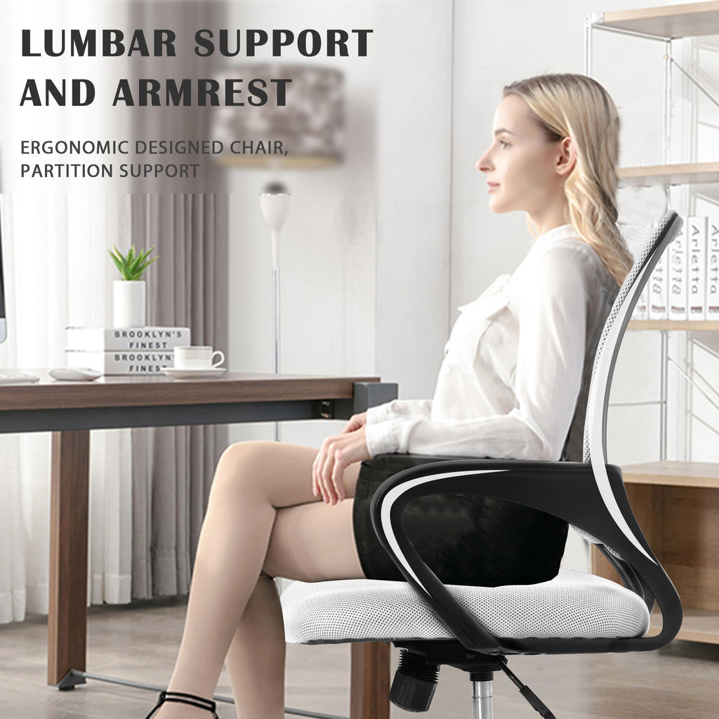 Comfortable Adjustable Mesh Office Chair with Lumbar Support