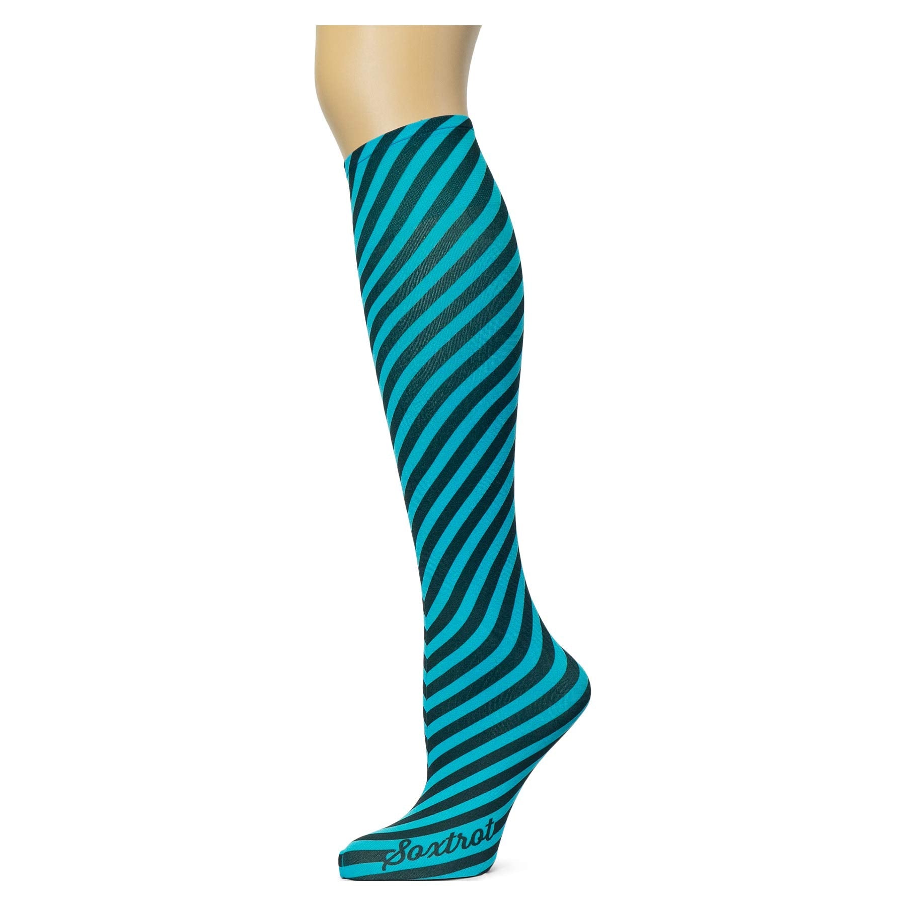 Women's 3 Pairs Knee High Trouser Socks, Classy and Colorful Printed Patterns, Silky Smooth Material