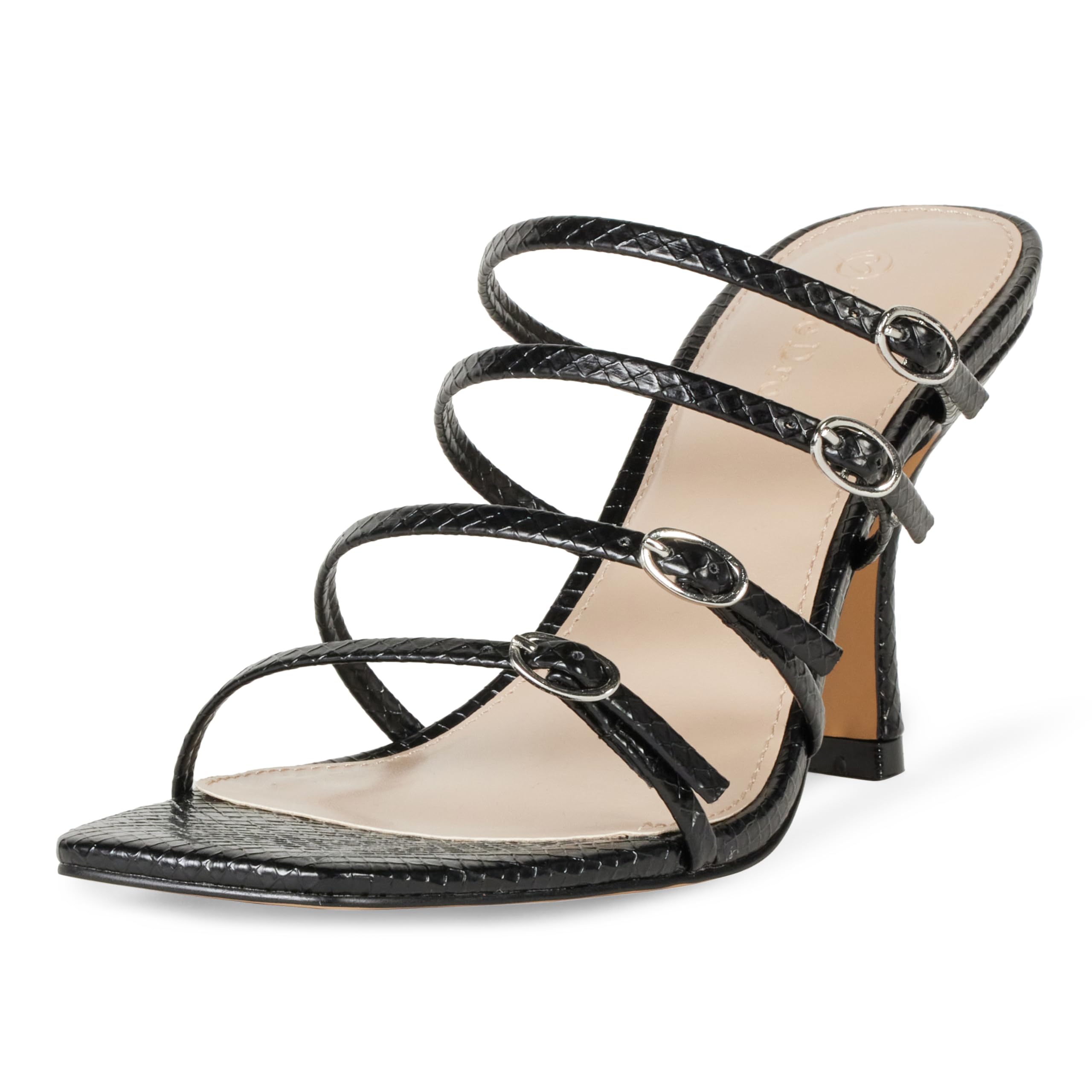 The Drop Women's Naomi Strappy Buckle Heeled Sandal