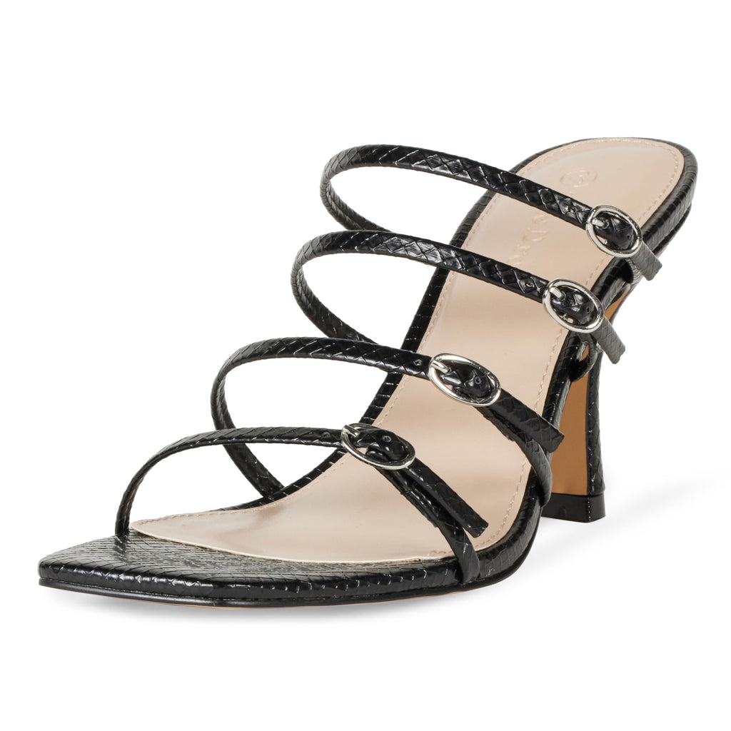 The Drop Women's Naomi Strappy Buckle Heeled Sandal