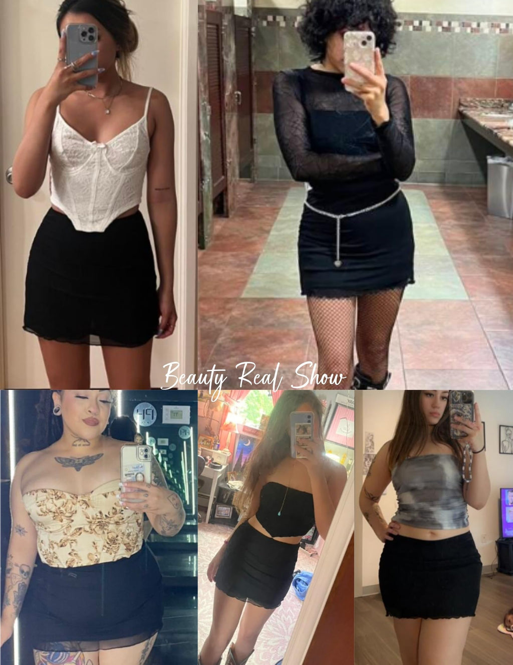 Women Sexy Skirt Ruched Bodycon Double Layer Club Skirt Lettuce Trim