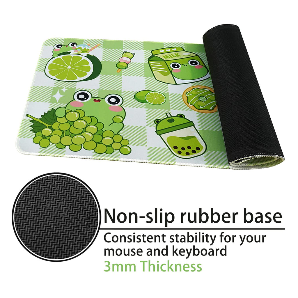 Kawaii Gaming Mouse Pad for Desk, Extended Large 31.5 X 11.8 Inch