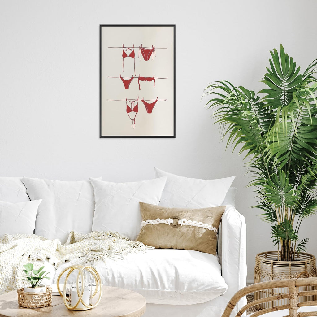 Ocean Inspired Aesthetic Print Coquette Wall Art Fun and Cute Decor